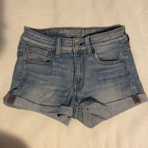 american eagle denim shorts